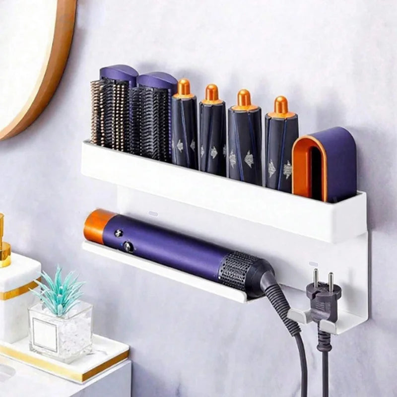No-Drill Hair Styling Tool Organizer