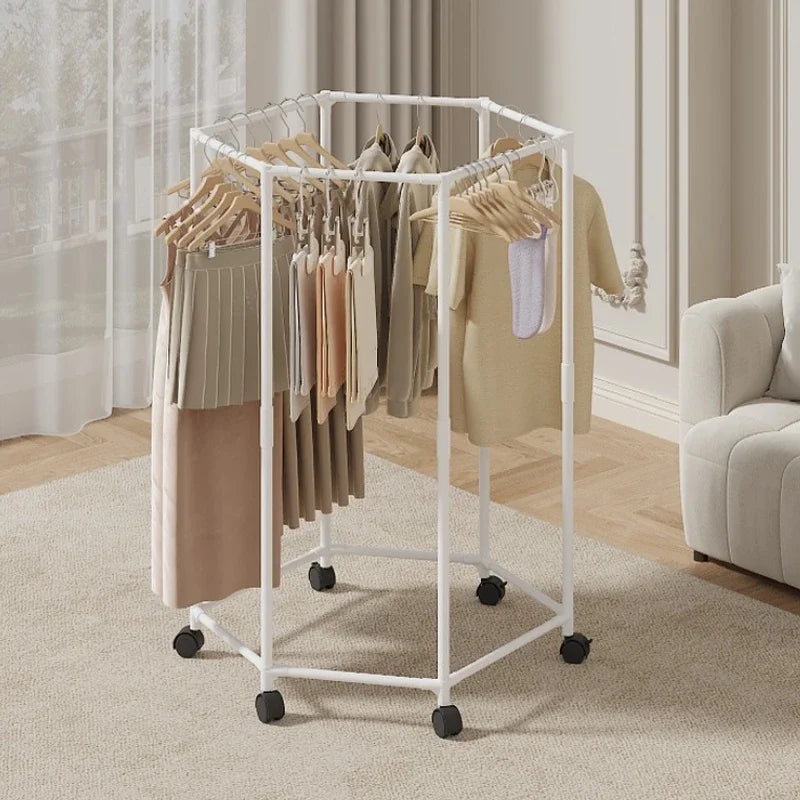 Hexagon Freestanding Clothing Rack