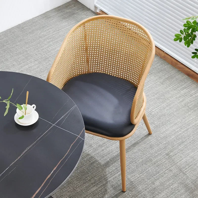 Retro Rattan Armchair
