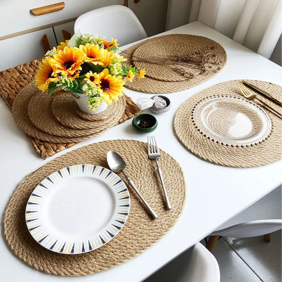 Woven Jute Trivet Mat