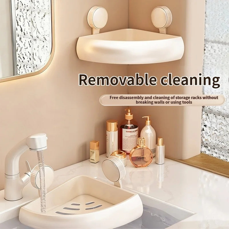 No-Drill Bathroom Wall Organizer