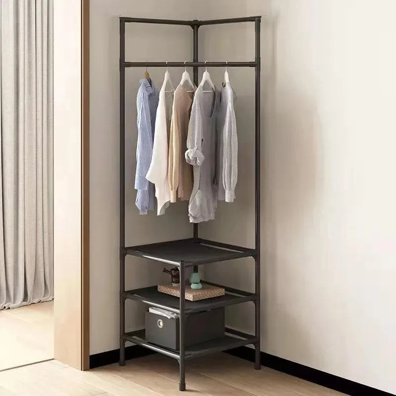 Detachable Multi-Tier Corner Coat Rack