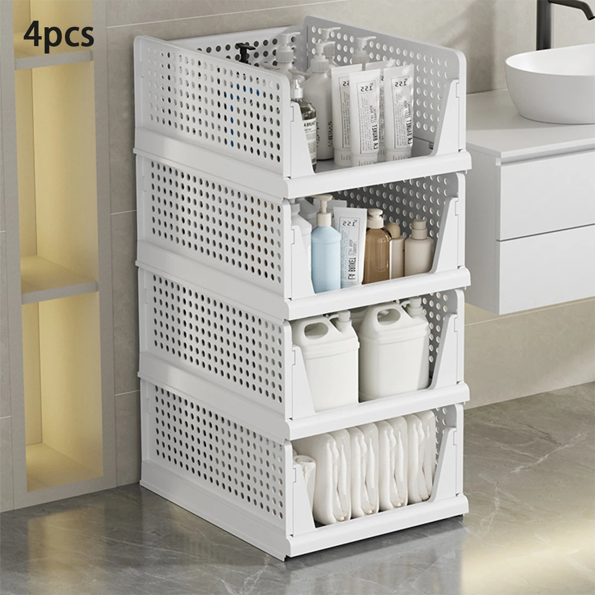 Foldable Wardrobe Storage Basket