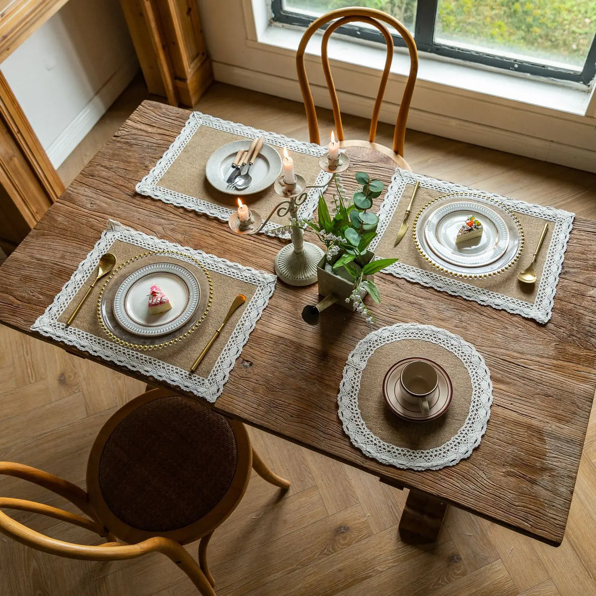 Braided Jute Placemats Set