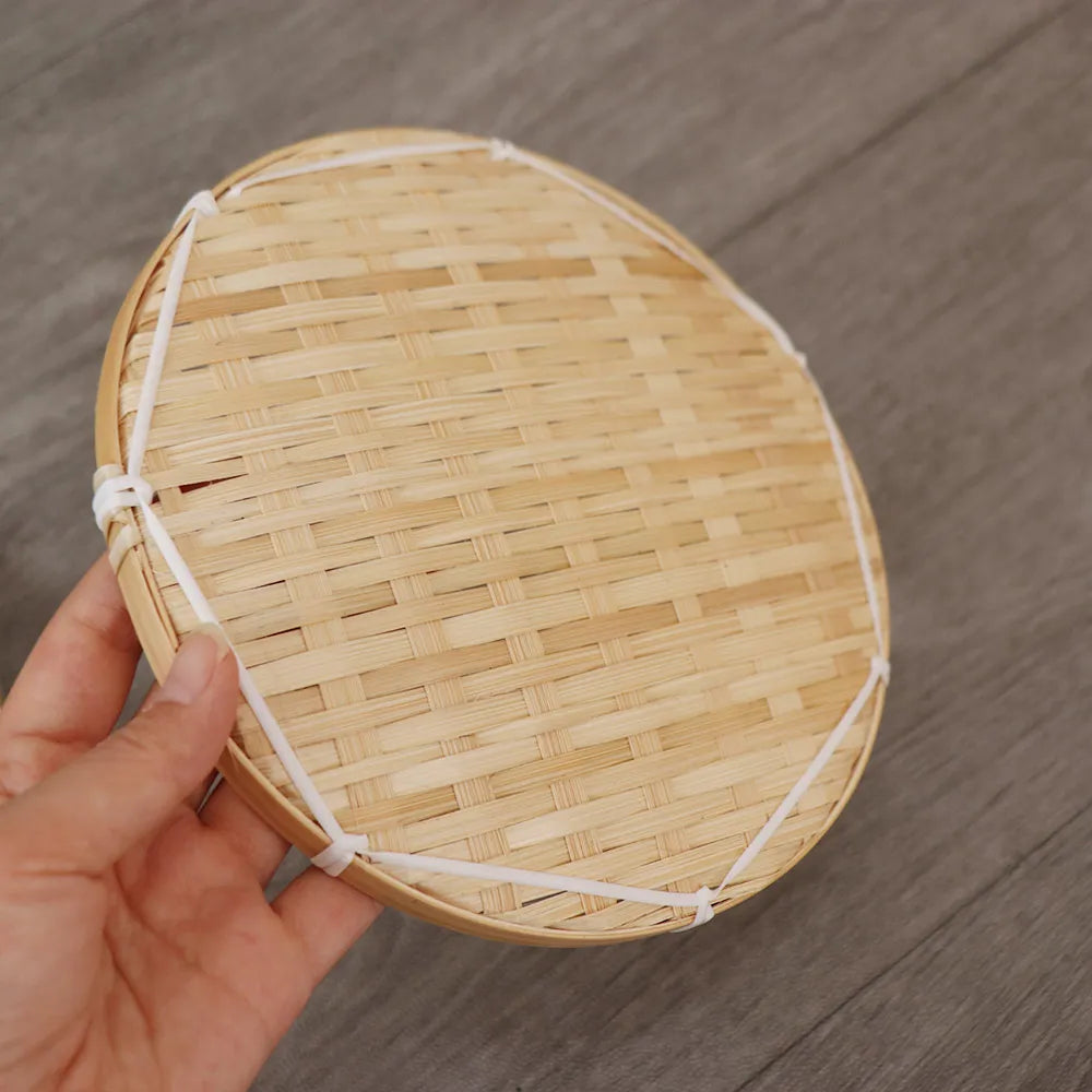 Tiered Bamboo Basket Stand