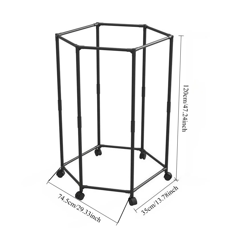 Hexagon Freestanding Clothing Rack