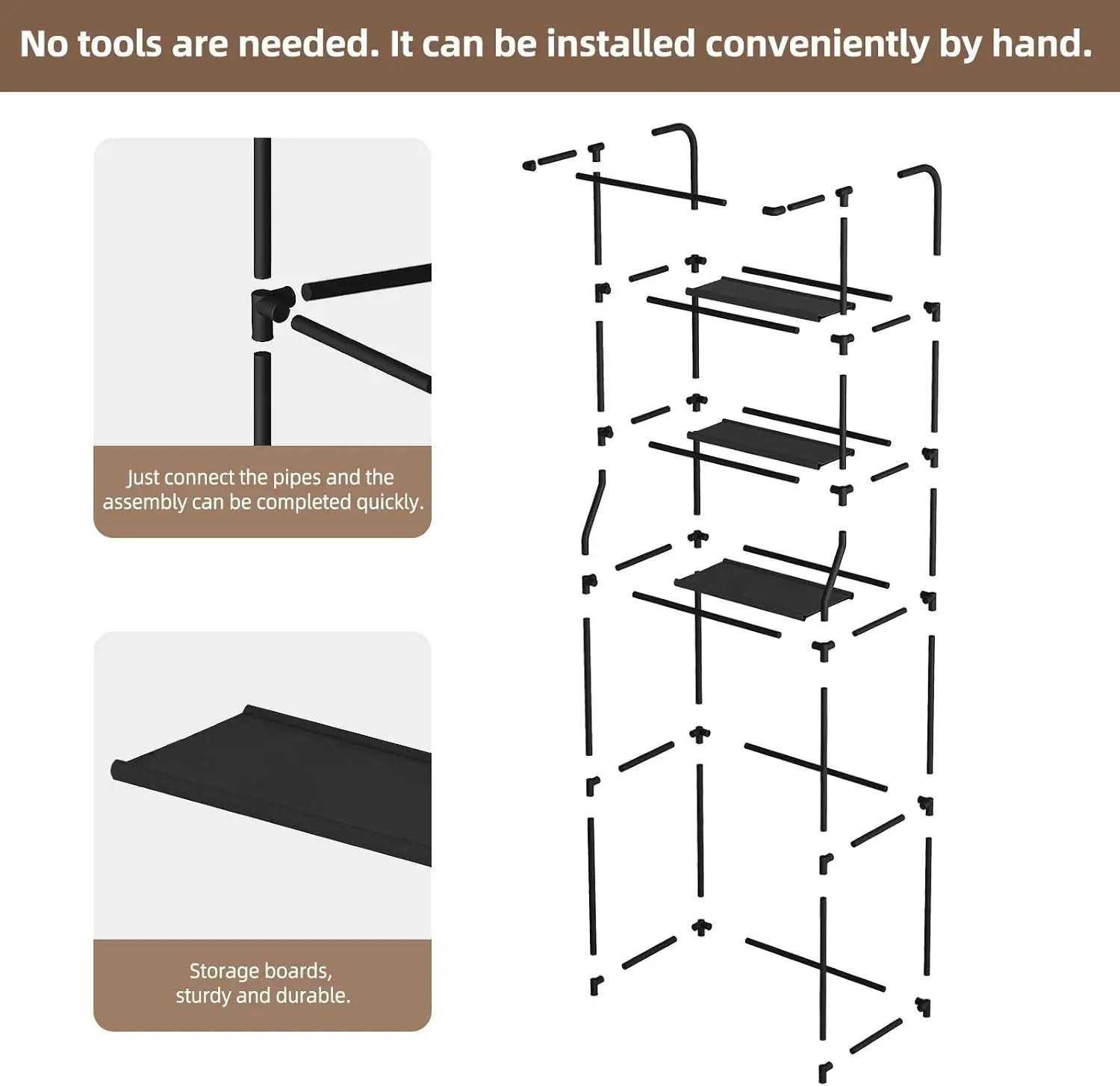 3-Tier Bathroom Space-Saving Rack