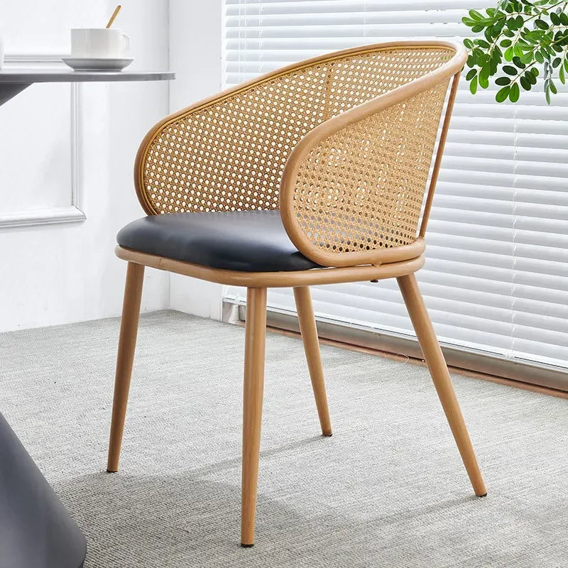 Retro Rattan Armchair