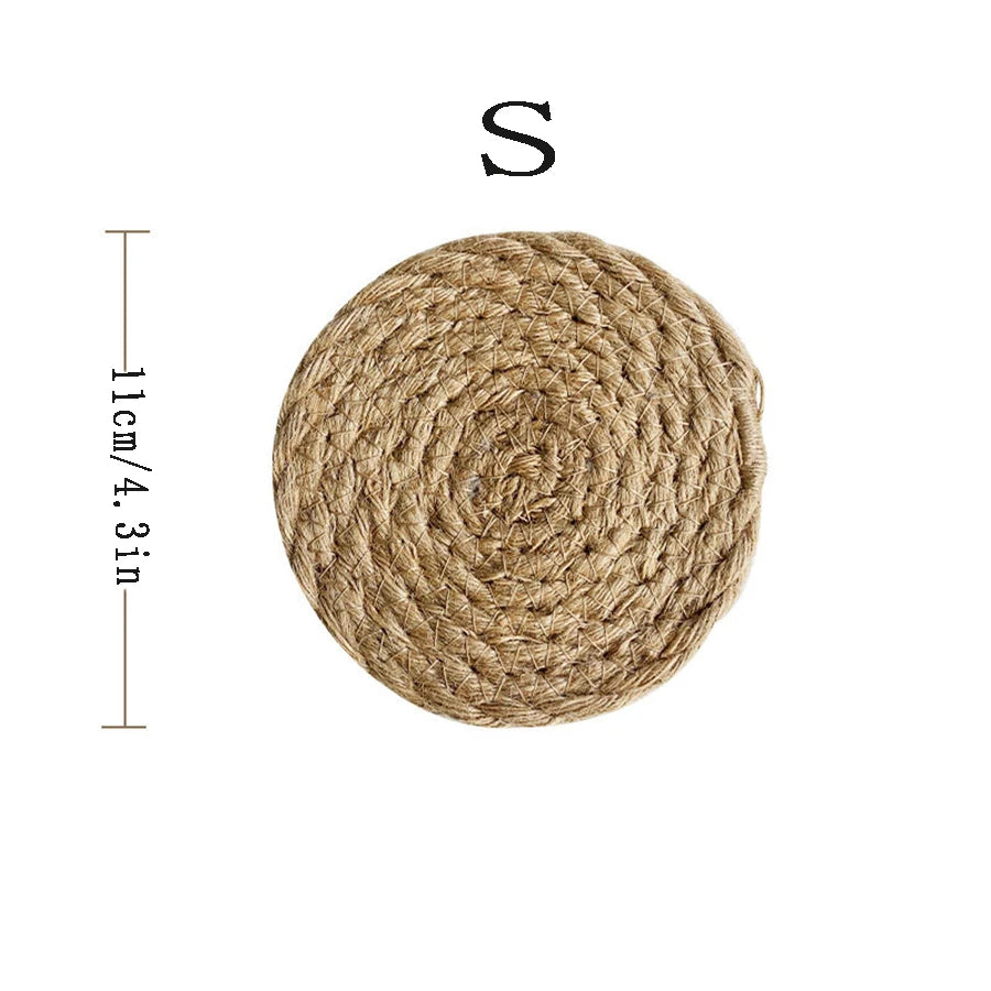 Woven Jute Trivet Mat