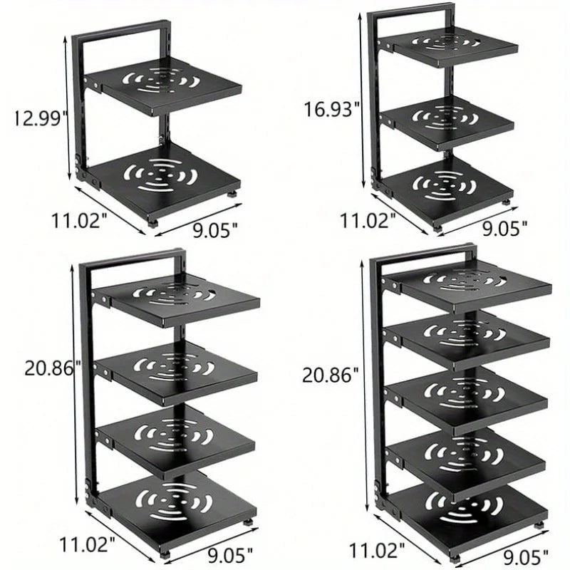 Multi-Tier Kitchen Pot & Pan Organizer