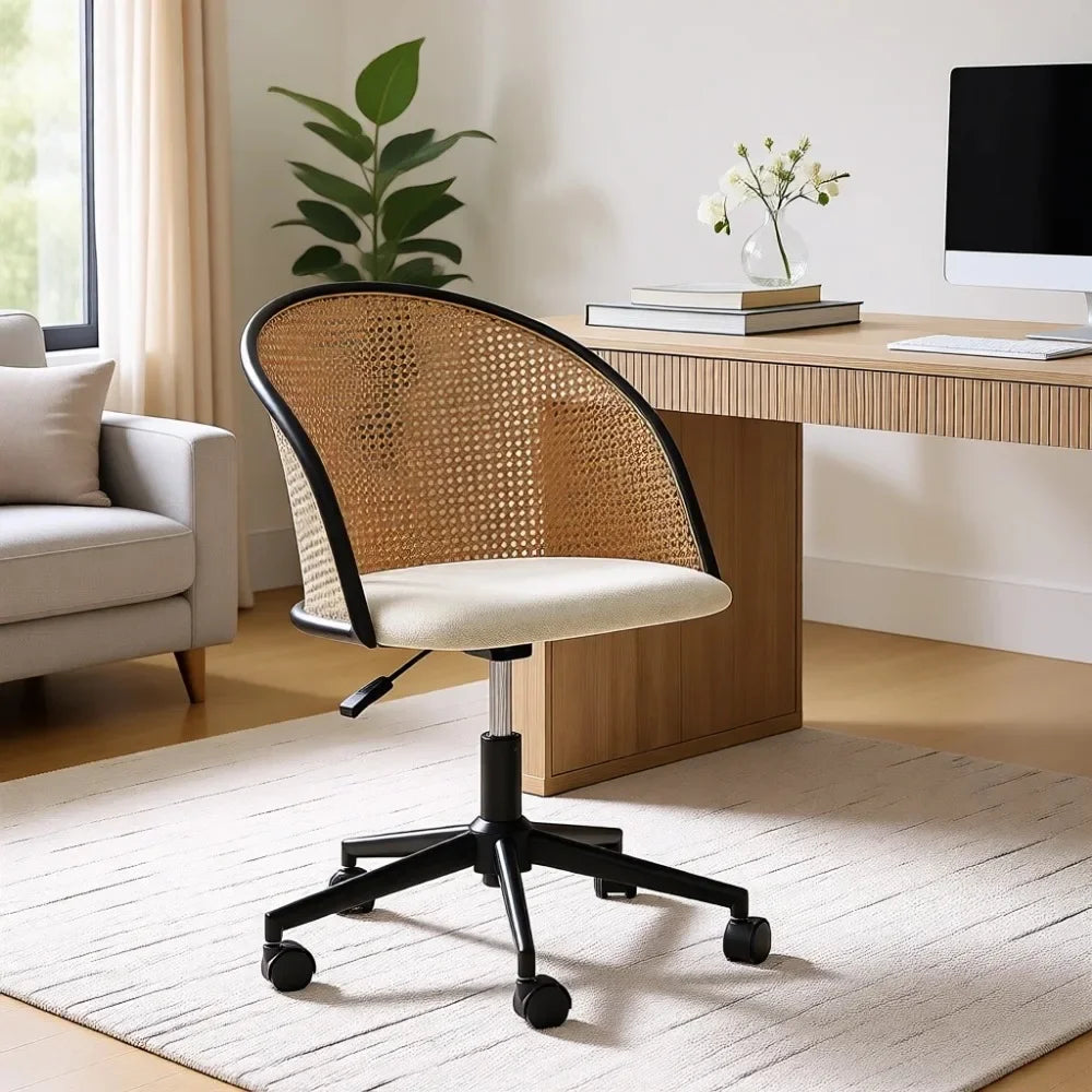 Rattan Office Desk Chair