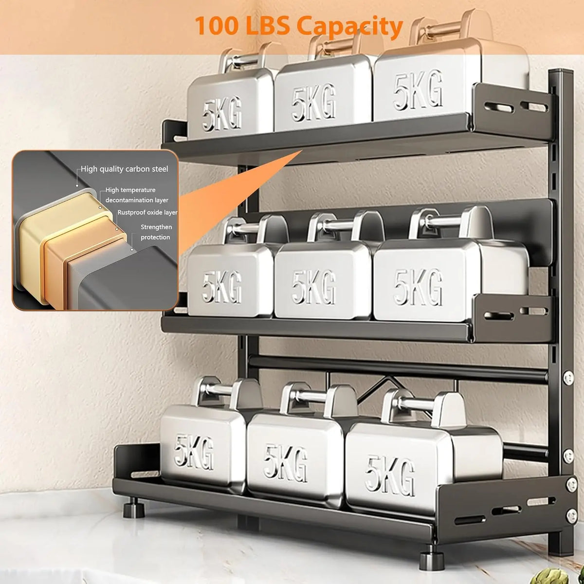 3-Tier Adjustable Kitchen Organizer