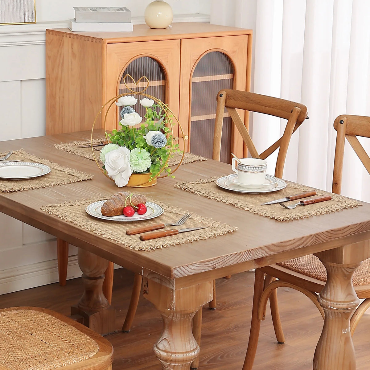 Braided Jute Placemats Set