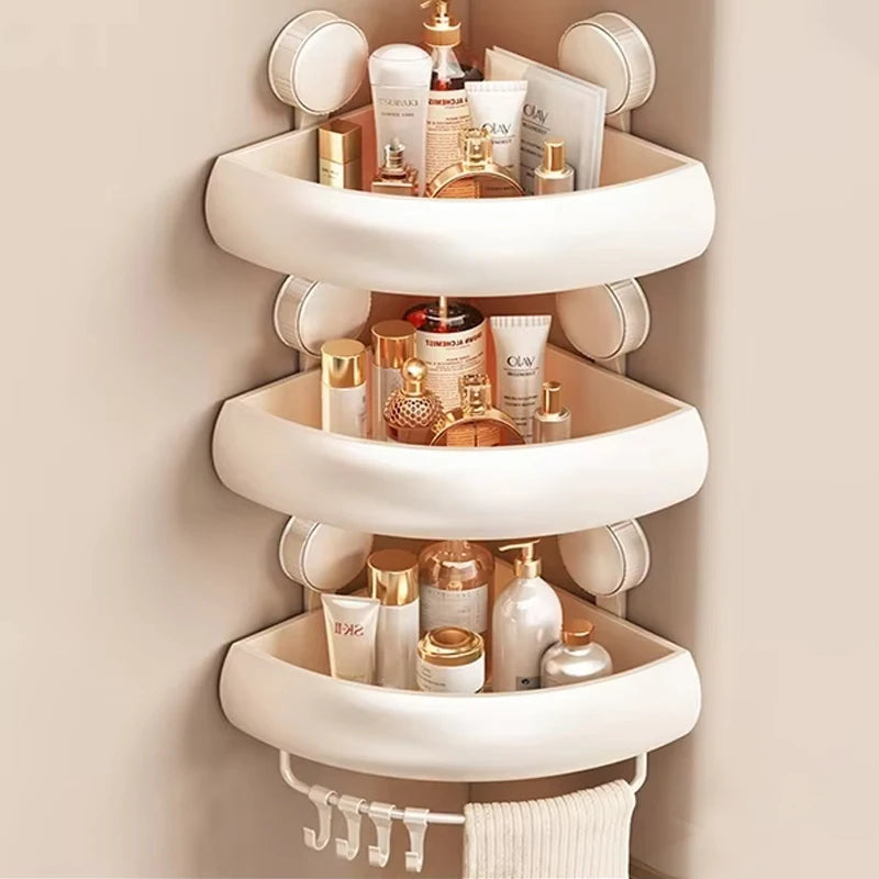 No-Drill Bathroom Wall Organizer