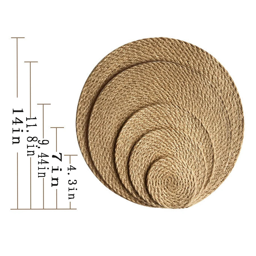 Woven Jute Trivet Mat