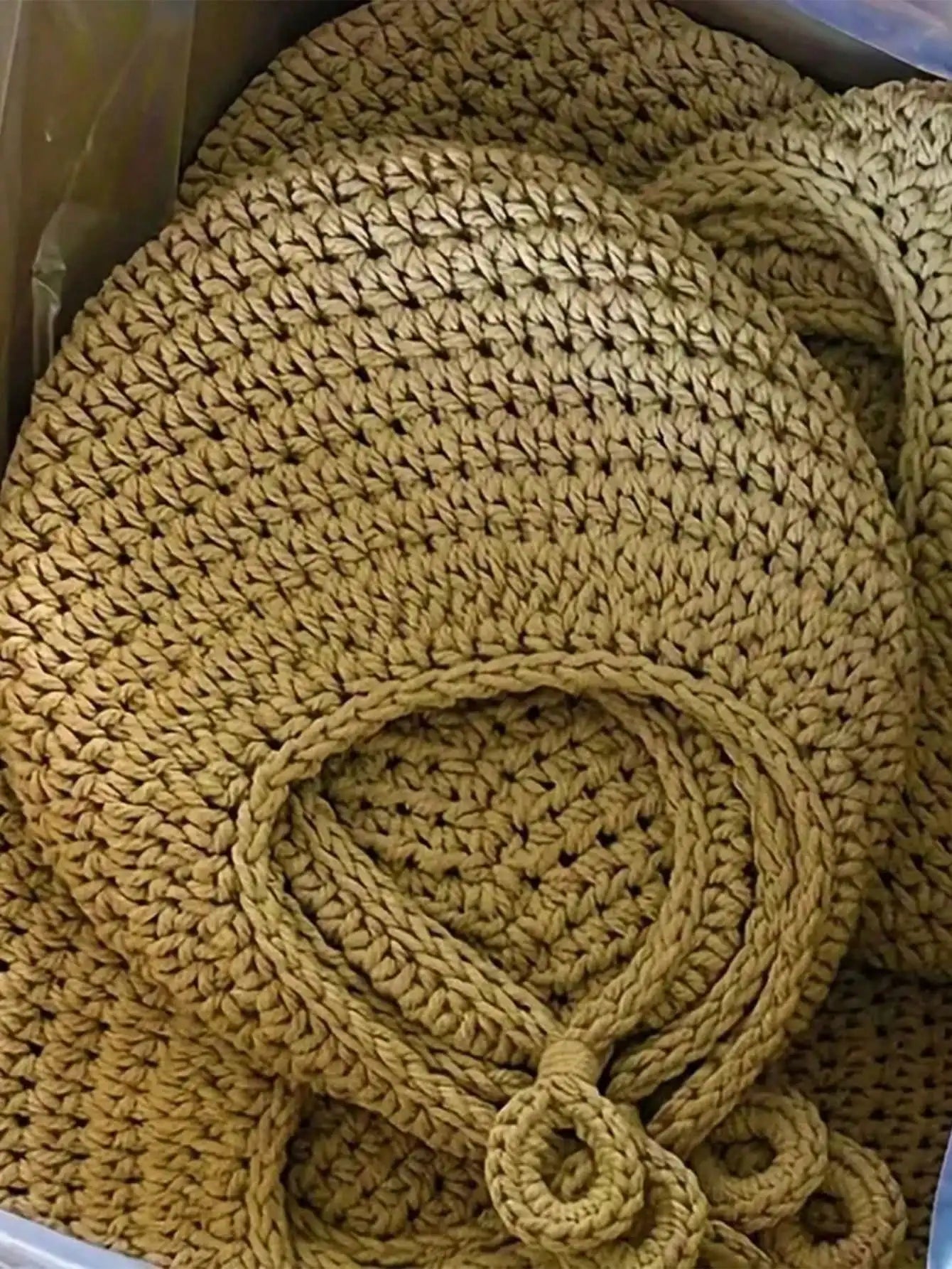 Woven Teardrop Hanging Basket
