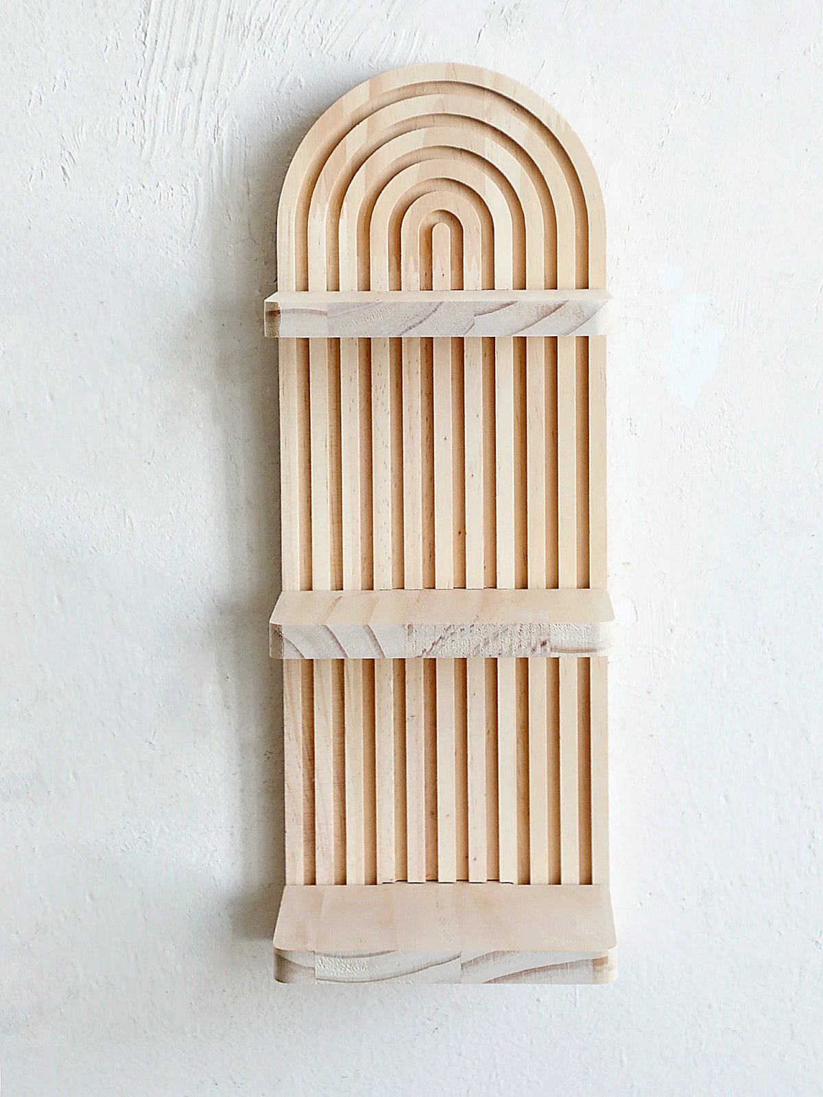 3-Tier Arch Wood Shelf