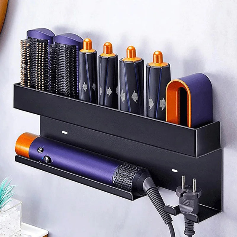 No-Drill Hair Styling Tool Organizer