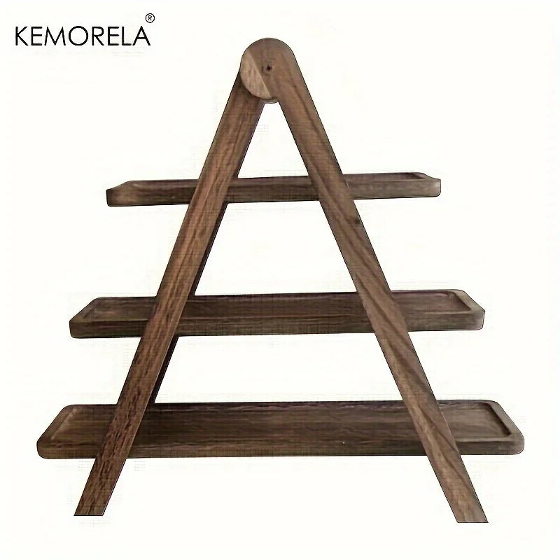 3-Tier Wooden Serving Tray
