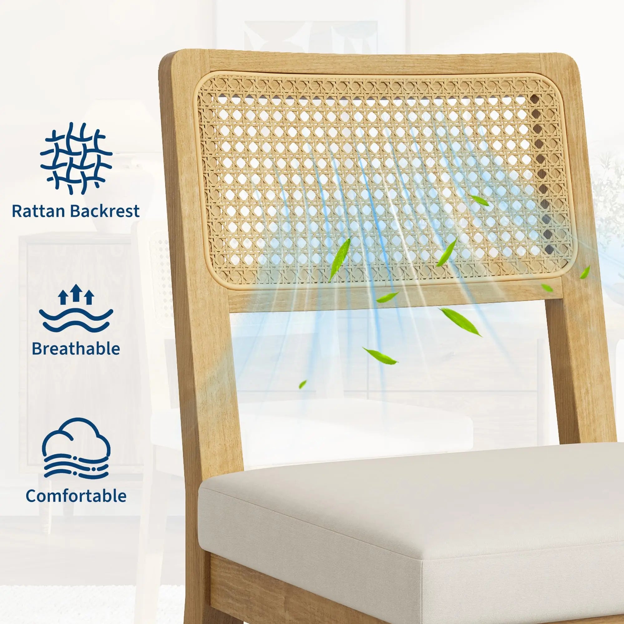 French Country Rattan Chairs