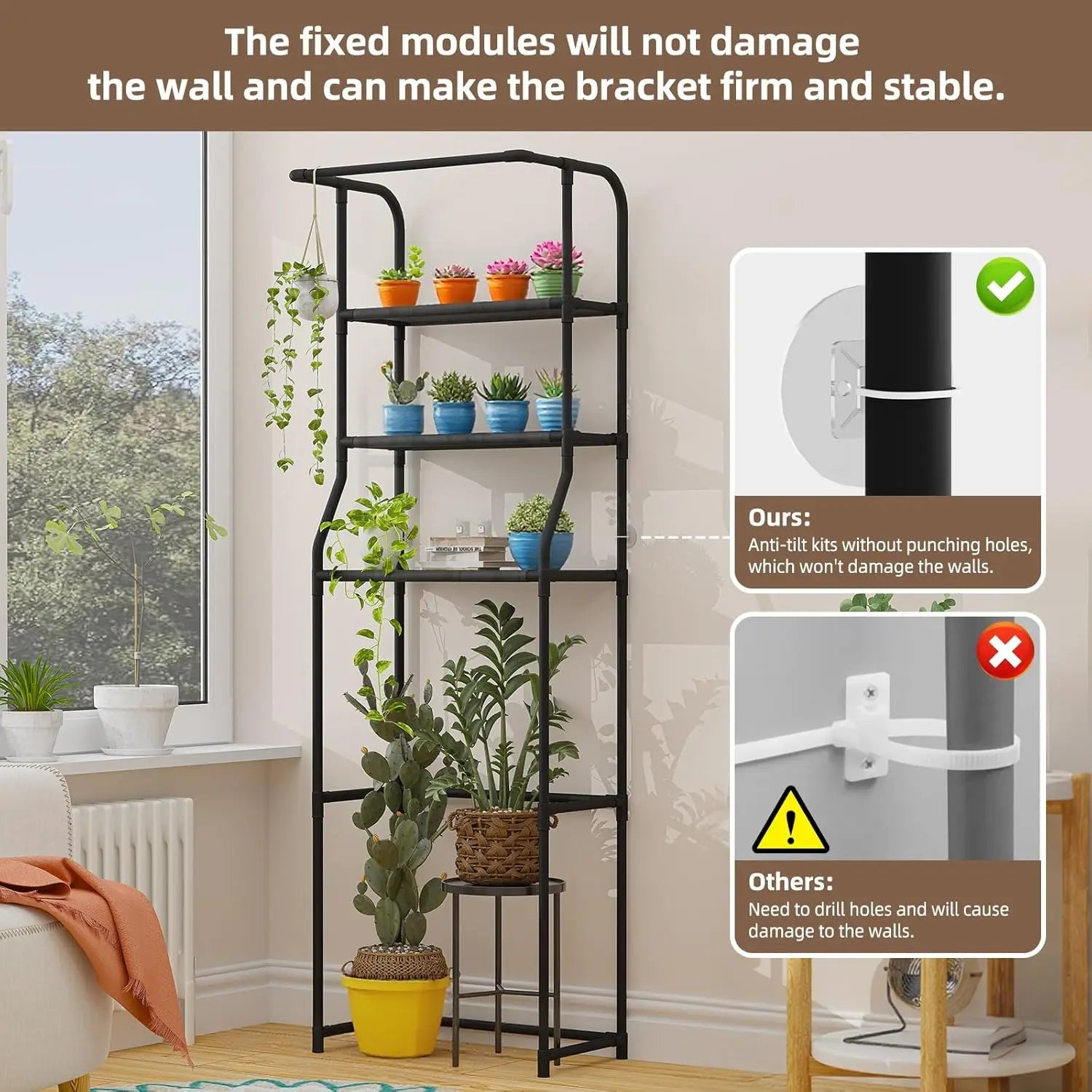 3-Tier Bathroom Space-Saving Rack