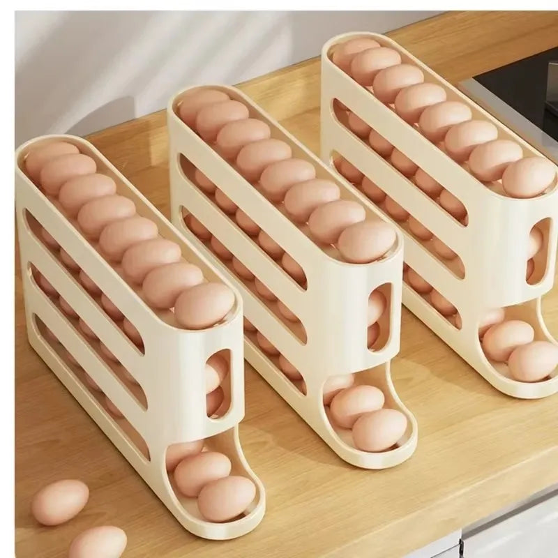 4-Tier Fridge Egg Storage Organizer