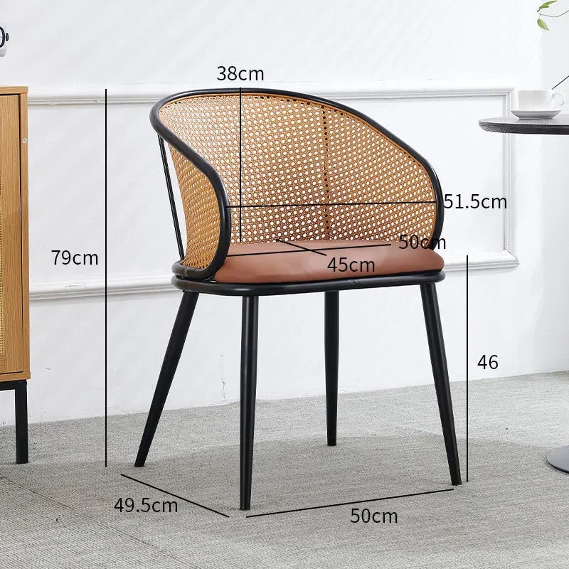 Retro Rattan Armchair