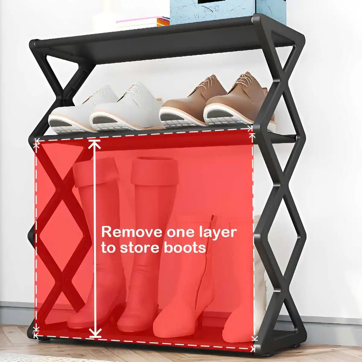 4-Tier Multifunctional Shoe Storage Organizer