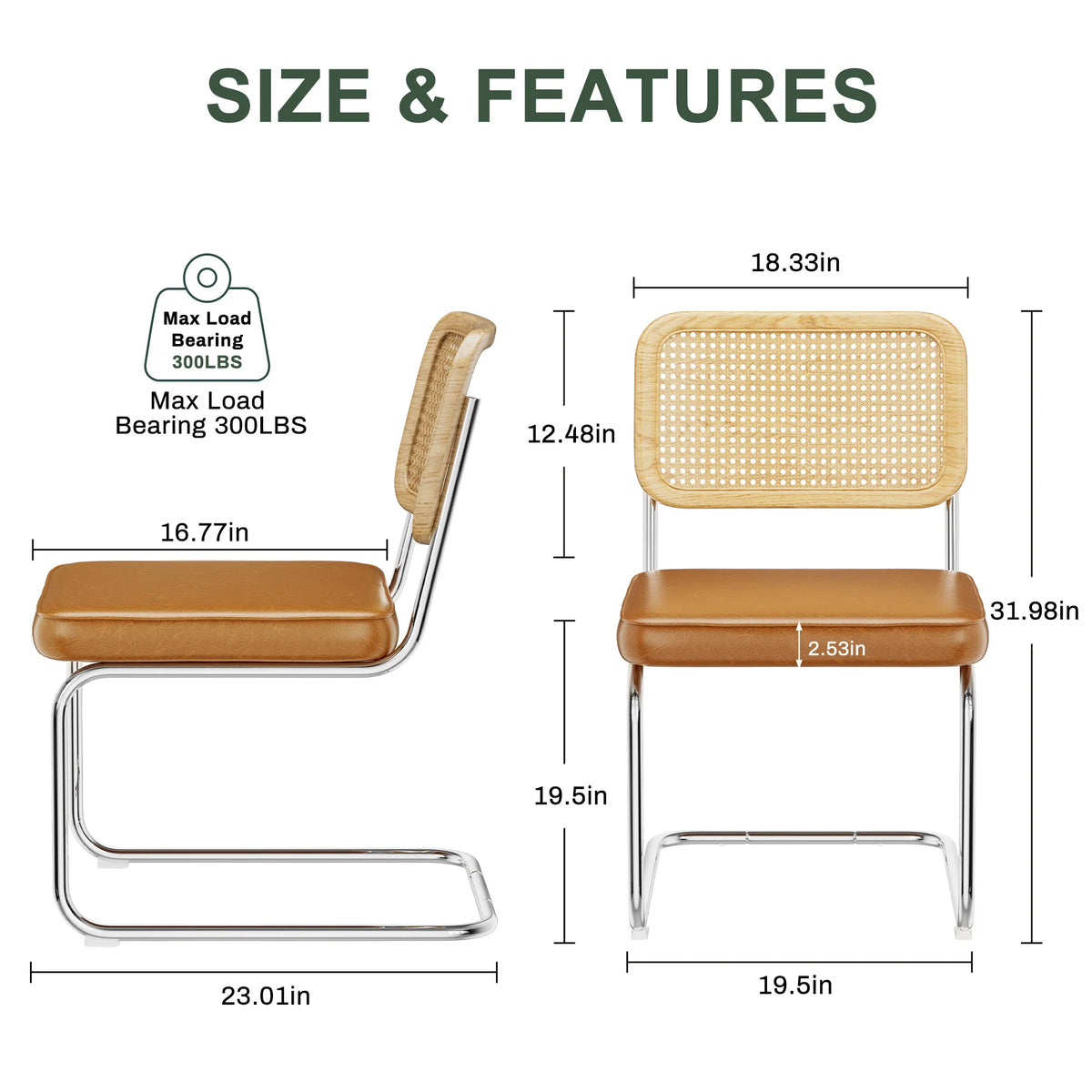 Mid-Century Rattan Dining Chairs