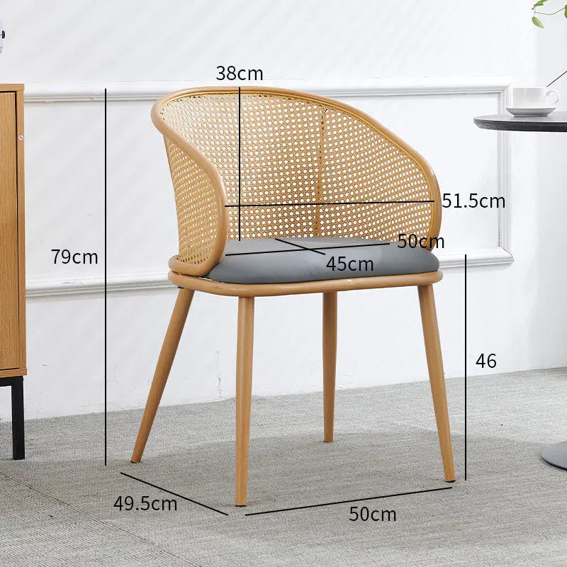 Retro Rattan Armchair