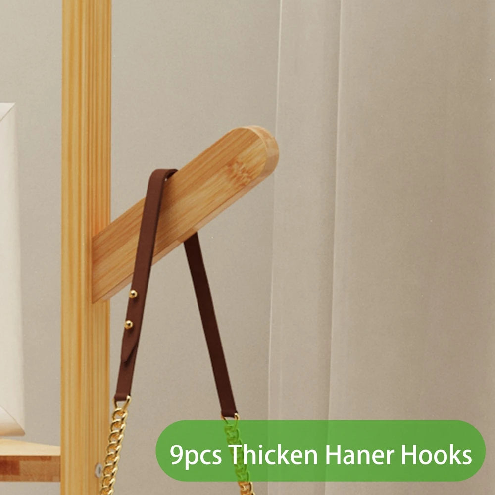 Bamboo Corner Tree Coat Rack Stand