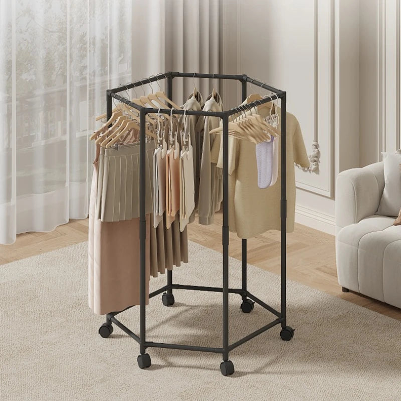 Hexagon Freestanding Clothing Rack