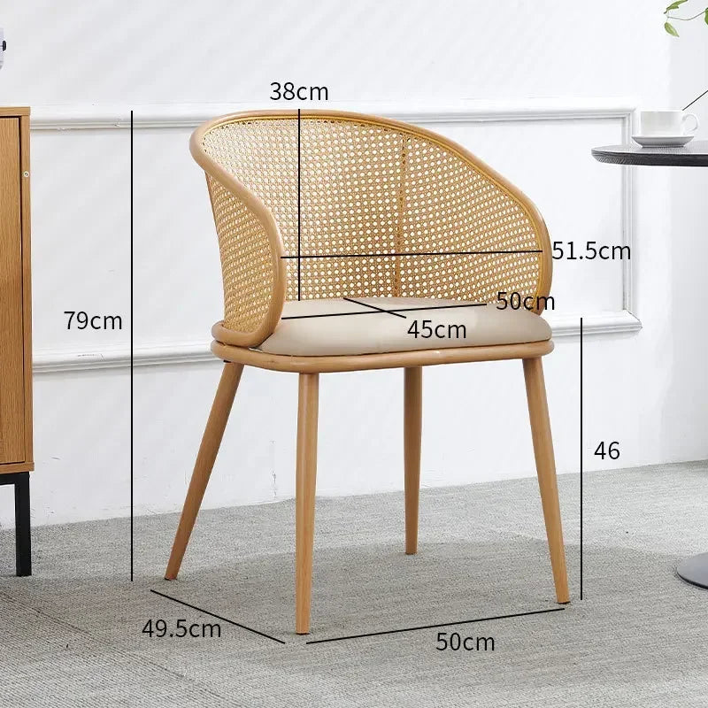 Retro Rattan Armchair
