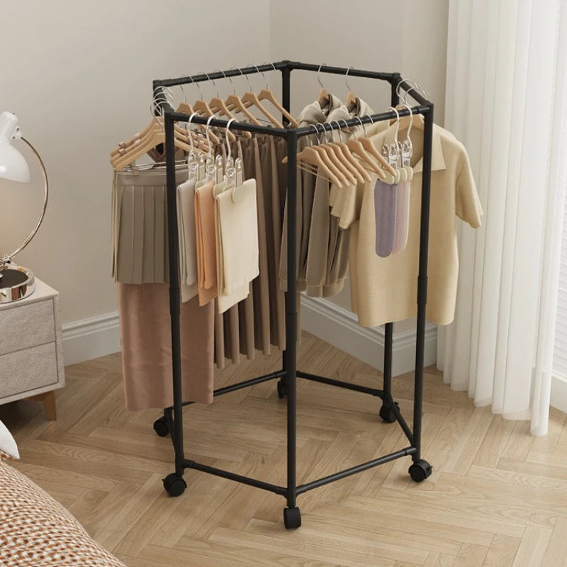 Hexagon Freestanding Clothing Rack