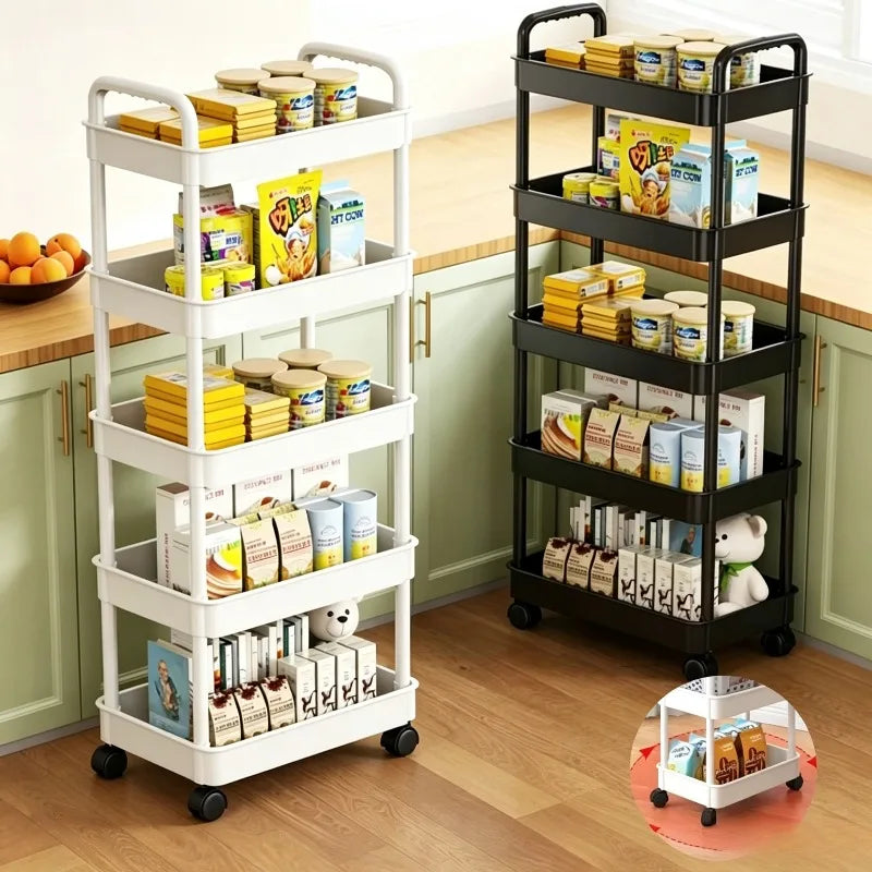 5-Tier Multi-Purpose Rolling Cart