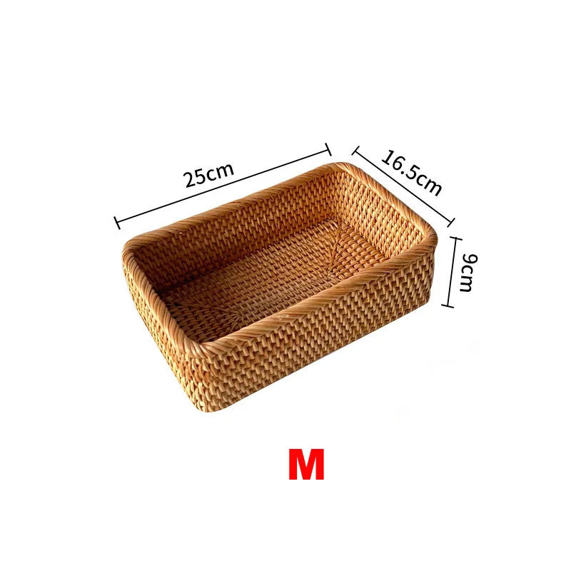 Rectangular Rattan Storage Basket
