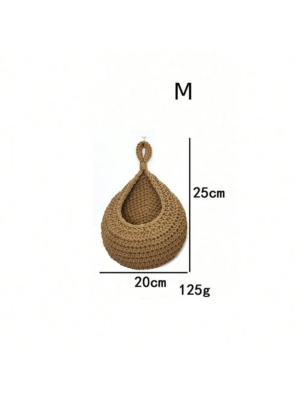 Woven Teardrop Hanging Basket