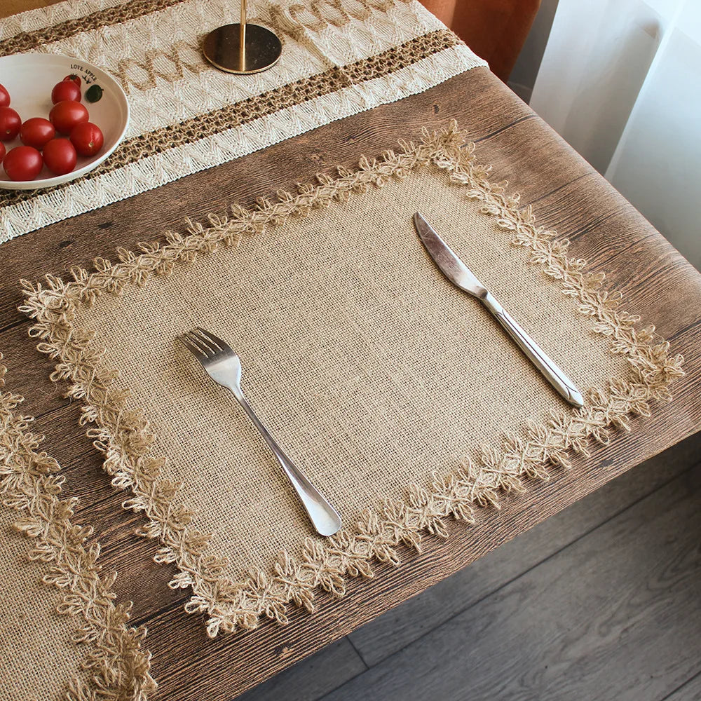 Braided Jute Placemats Set