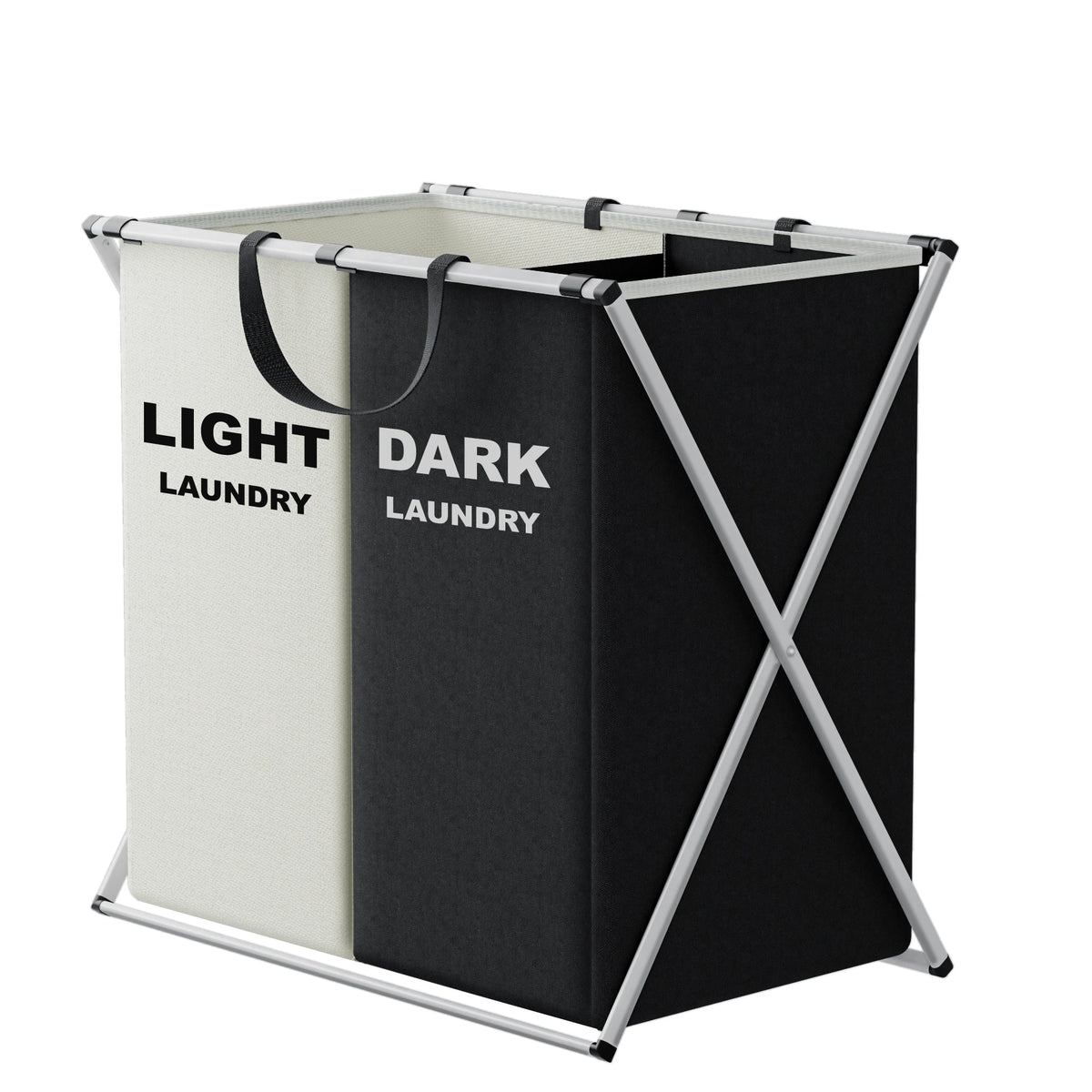 3-Section Foldable Laundry Hamper